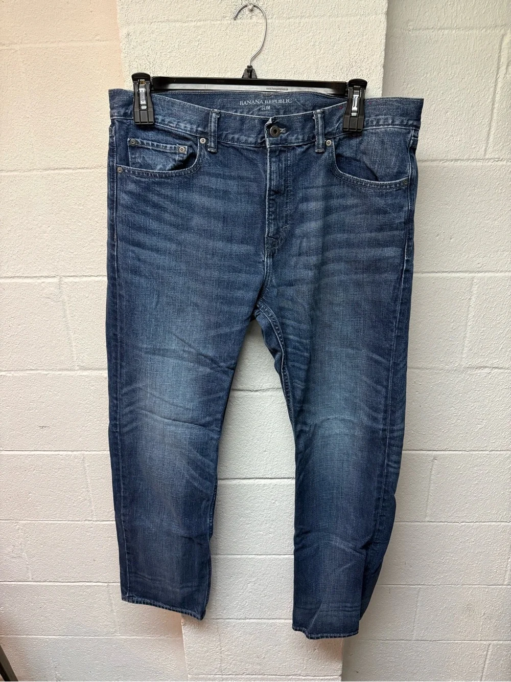 Banana Republic Men’s Relaxed Fit Jeans - Indigo Blue Wash